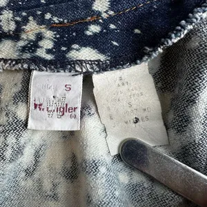 Vintage Wrangler Bleached Denim Blazer Jacket‎ S | Western Grunge Streetwear thumbnail 6