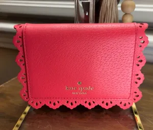 Kate Spade Wallet Leather Pebbled Card Holder thumbnail 1