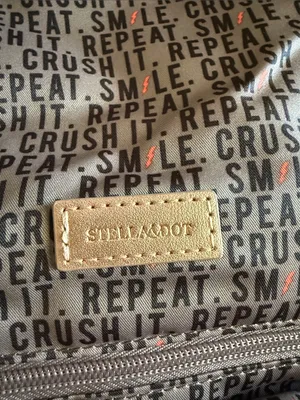 Stella & Dot ‘Crush It’ Black Quilted Backpack with Rose Gold Hardware NWOT thumbnail 7