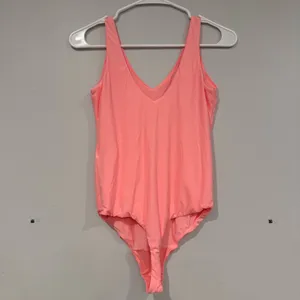 Neon Pink V-Neck Bodysuit thumbnail 4