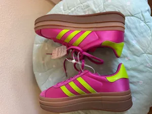 NWT Adidas Gazelle Bold W Hot Pink Suede Sneakers Size 7 thumbnail 5
