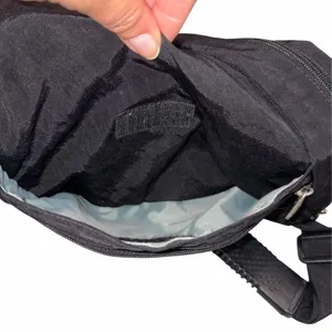 AmeriBag Small Healthy Back Black Nylon Slingpack Hiking Travel Bag thumbnail 7