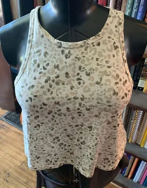 Z Supply cheetah print high neck S cropped top thumbnail 1