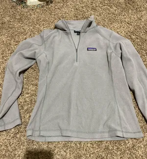 Patagonia Grey Fleece Pullover thumbnail 1