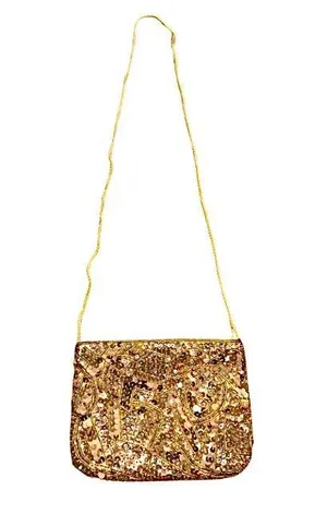 Vintage Gold Sequin Clutch thumbnail 1