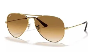 Ray-Ban Sunglasses Large Aviator Metal RB3025 Gold Frame thumbnail 1