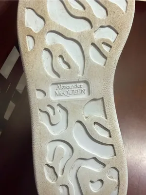 Alexander McQueen White Leather Platform Sneakers with Green Croc Heel thumbnail 12