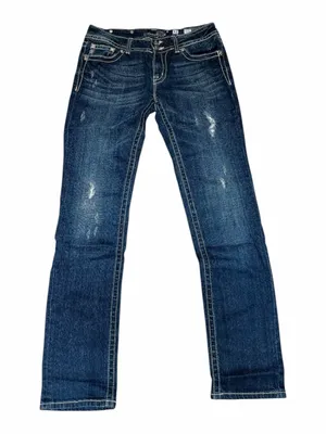 Miss Me Rhinestone Flap Pocket Jeans sz 31 thumbnail 1