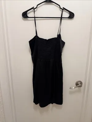 Reformation Black Silk Mini Dress thumbnail 3