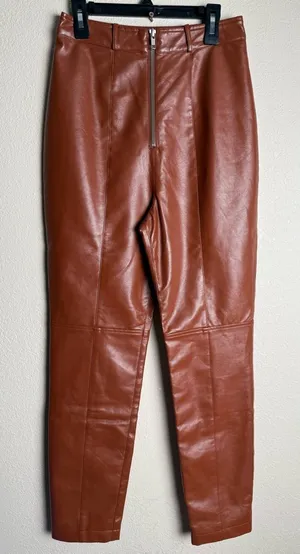 Revolve Lovers and Friends Women‎ Size XS Faux Leather High Rise Georgia Pants thumbnail 1