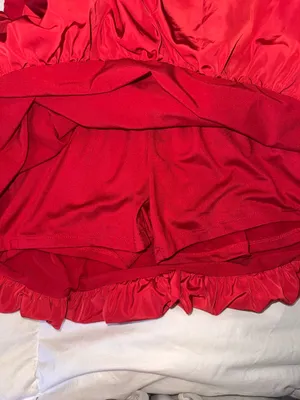 Garage Red Bubble Mini Dress thumbnail 4