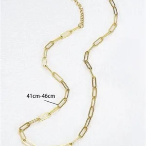 Stainless Steel Paper Clip Necklace Charm Pendant Holder Silver Plated Unisex thumbnail 5