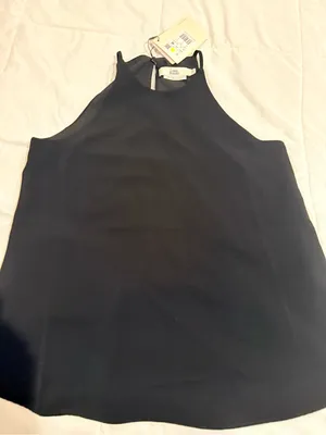 Women's Black Halter Camisole Top thumbnail 2