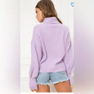 Superdown Revolve  Frankie Lavender Knit Sweater Size Medium 1966 thumbnail 2