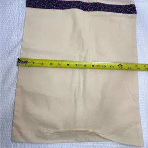 Tory Burch Cream and Purple Drawstring Bag thumbnail 3