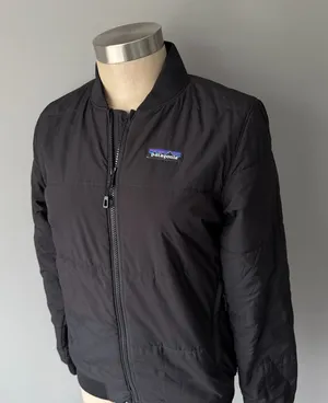 Patagonia Black Bomber Jacket Women’s XS Lightweight Full Zip thumbnail 1