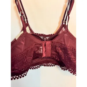 Brand New Aerie Real Power Wireless Push up Joy Lace Bra Women's Royal Berry 34A thumbnail 9