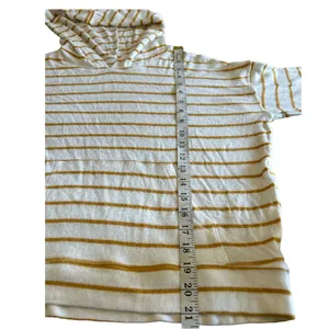 American Eagle Yellow White Striped Soft 6‎ for $36 Sexy Plush Hoodie Top thumbnail 11