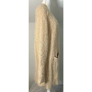 Free People Fuzzy Cardigan Sweater Wool Blend SMALL thumbnail 3