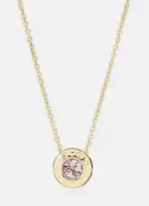 Coach Open Circle Stone Strand Necklace thumbnail 1