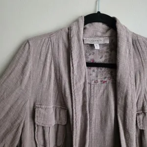 Torrid Light Weight Drape Front Anorak Jacket Womens Soft Beige Size 0 Large thumbnail 5