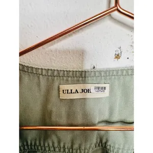 ULLA JOHNSON Sage Green 100% Cotton Short Sleeve Puffed Tied Carmine Romper sz 2 thumbnail 14