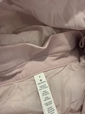 lululemon down for it all porcelain Pink Hooded Quilted Puffer Jacket goose 8 thumbnail 5