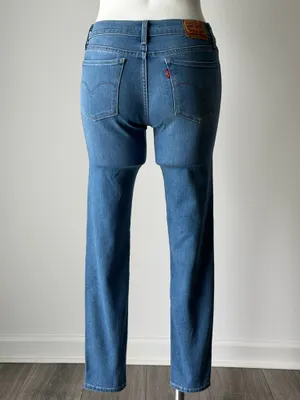 Levi 710 Blue Super Skinny Stretch Jeans thumbnail 8