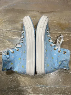 Converse All Star Chuck Taylor High Top Light Blue Sneakers Women’s 6.5 thumbnail 8