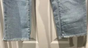 Levi's 724 Distressed Raw Hem Cropped Jeans thumbnail 3
