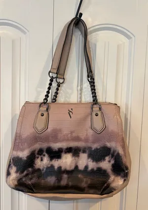 Simply Vera Vera Wang‎ Gray And Black Tie Dye Purse thumbnail 1