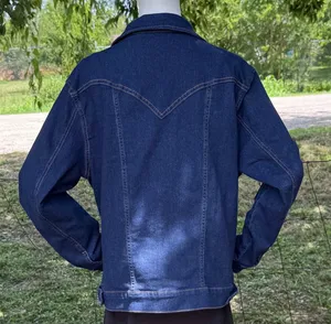 Lucky & Blessed Classic Dark Wash Denim Western Yoke Jacket thumbnail 4