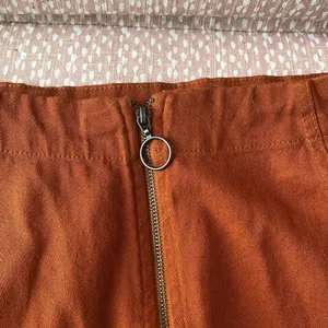 Rue 21 Burnt Orange Zip-Up Mini Skirt thumbnail 2
