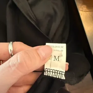black floor length formal dress gown size medium thumbnail 4