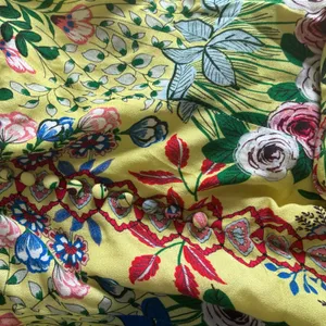 Alice + Olivia Yellow‎ Floral Flutter Sleeve V-Neck Mini Dress Size 0 thumbnail 7
