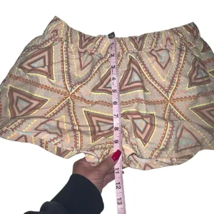 Patagonia Shorts Women M Barely Baggies 2.5" Peach Aztec Beach Coastal Resort thumbnail 4