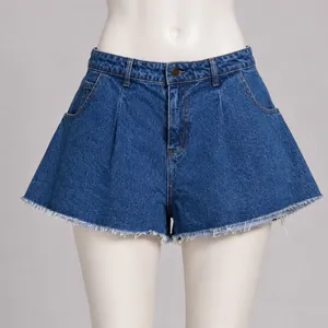And Now This Womens Skirty Short Ultra‎ Highrise Fit Flare Denim Blue size 12/31 thumbnail 1