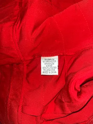 Y2K Cache red haltered cocktail dress thumbnail 6