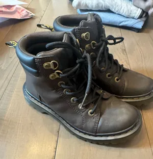 Dr. Martens Size 6 Faora Brown Leather Lace-Up Boots thumbnail 1