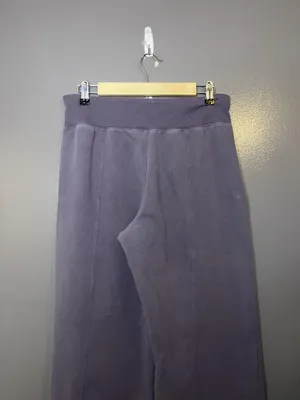 Athleta Pants Womens Medium Purple Retroplush Straight Leg Fleece Lounge Fit thumbnail 7