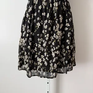Reformation S Black Cottage Fairy 90s Soft Girl‎ Floral Mini Dress Summer thumbnail 3
