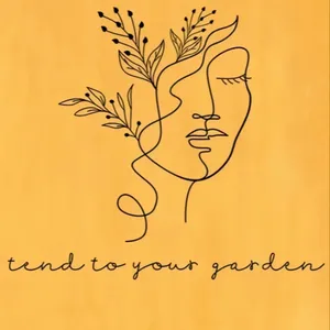 -807 "Tend to your garden" long sleeve Bohemian sweatshirt pullover yellow Large thumbnail 2