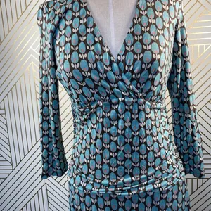 Boden‎ Jersey Floral Faux Wrap V-Neck Dress WH148 thumbnail 4