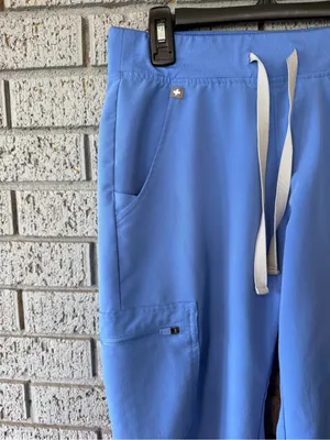 Figs Zamora Jogger Scrub Pants Ceil Blue Size XS Petite thumbnail 3