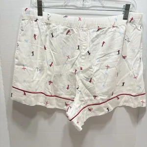 VICTORIA'S SECRET Short PJ SET Light Flannel Winter Wonderland Size Large NWT thumbnail 8