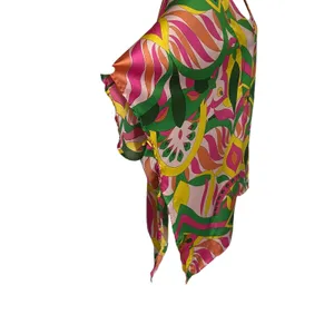 Umgee Tunic Kimono Womens Top L Pink Hippie Retro Festival Boho Resort Oversize thumbnail 5