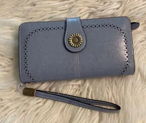 Women’s Wallet/ Wristlet BNWOT color light blue so many cards space see photos thumbnail 12