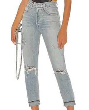 EUC AGOLDE Jamie High Rise Jeans Size 25 thumbnail 1