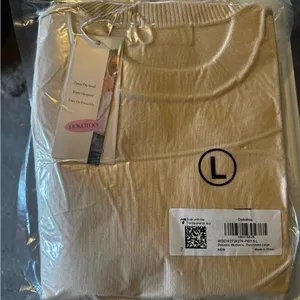 Short sleeve sweater Yellow Size L thumbnail 3
