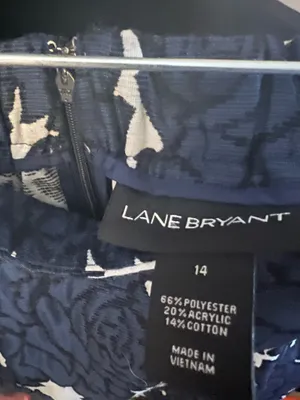 Lane Bryant Print Flare Abstract Skirt 16 thumbnail 4